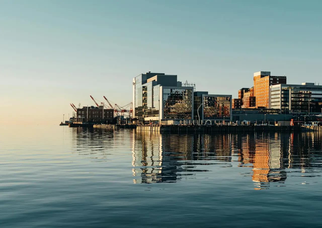 Halifax waterfront and harbour skyline